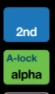 The blue [2nd] key and green [ALPHA] key on the TI-84 Online Calculator