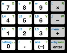 Manual 9 numeric keys