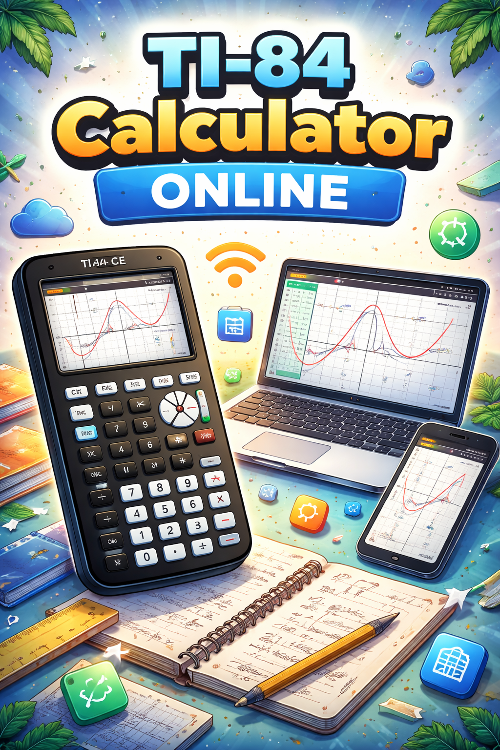 TI 84 Calculator Online 1 TI 84 calculator online service advert